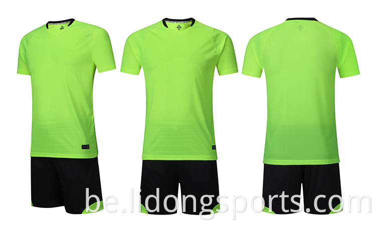 2021 г. Высокая якасць Slim Fit Custom Design Polyester Sublimated Soccer Jersey